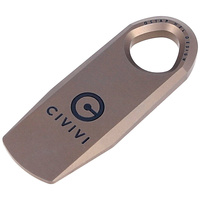 CIVIVI Click Carabiner Keychain Multi-Tool, Flamed Titanium (CA-01B)