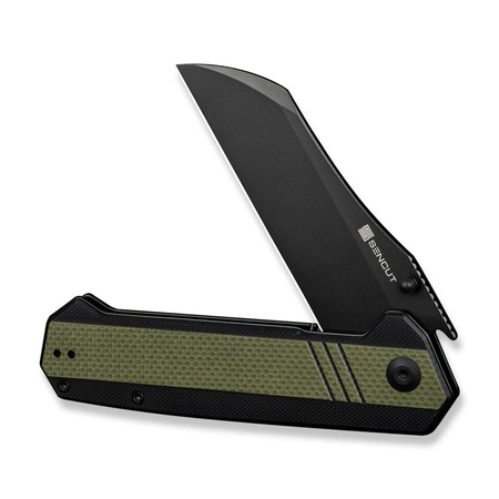 Nóż składany Sencut Draxor Green/Black G10, Black 9Cr18MoV (S24035-2)