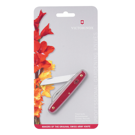 Victorinox - Scyzoryk Floral Knife - Sheepsfoot - 1.4410 - Czerwony - 3.9050.B1