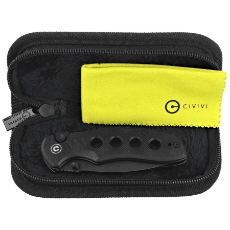 Nóż składany Civivi Triptych Black G10, Black Stonewashed 14C28N (C23085B-1)