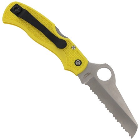 Nóż składany Spyderco Saver Salt Lightweight Yellow Spyder (C118SYL)
