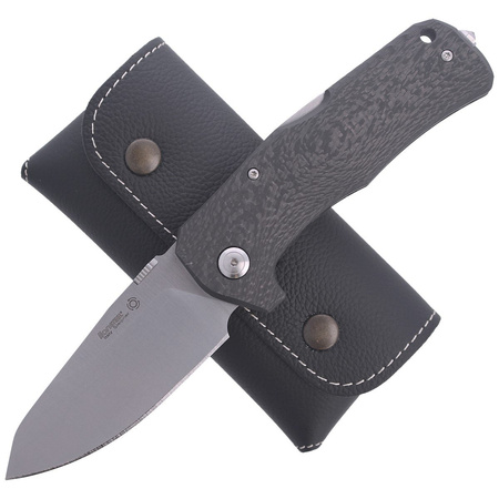 Nóż składany LionSteel TM1 Carbon Fiber Black / Satin Blade (TM1 CS)