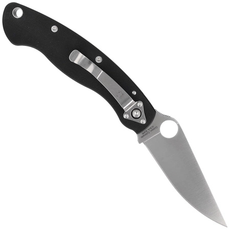 Nóż składany Spyderco Military Model G-10 Black Plain (C36GPE)