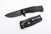 Nóż składany LionSteel SR Flipper Aluminum Black / Black Blade (SR22A BB)