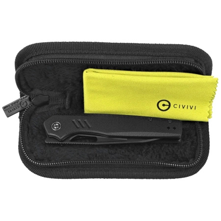 Nóż składany Civivi Guile Black G10, Black Stonewashed 14C28N by Shawn Ashmore (C24062B-1)