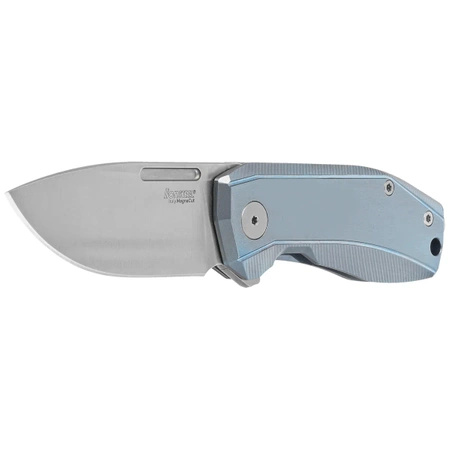 Nóż składany LionSteel Nano Blue Titanium, Satin MagnaCut (NA01 BL)