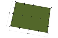 Płachta biwakowa - Tarp Superlight XL 4.5x2.9 - DD Hammocks - Olive