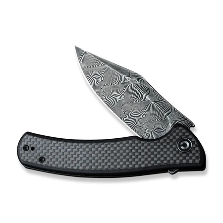 Nóż Civivi Sinisys Black G10, Black Hand Rubbed Damascus (C20039-DS1)