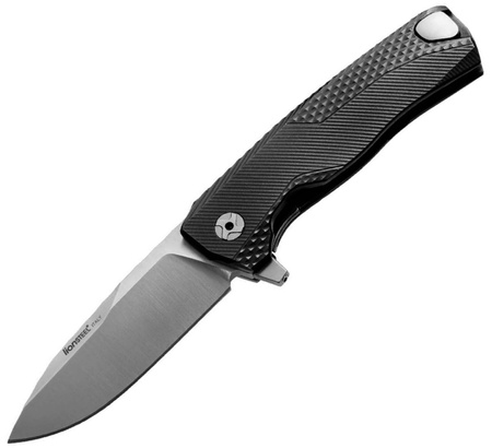 Nóż składany LionSteel ROK Aluminium Black / Satin Blade (ROK A BS)