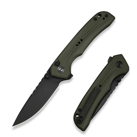 Nóż składany Civivi Tarask OD Green G10, Black Stonewashed Nitro-V (C25023C-2)