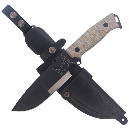 Nóż surwiwalowy FOX Sherpa Canvas Micarta 140mm (FX-610)