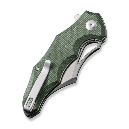 Nóż składany CIVIVI Chiro Green Canvas Micarta, Satin 14C28N (C23046-2)