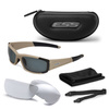 ESS - Okulary taktyczne CDI - Terrain Tan - Clear / Smoke Gray - 740-0458