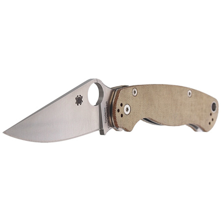 Nóż składany Spyderco Para Military 2 CPM Cru-Wear, Brown Micarta (C81MPCW2)