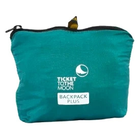 Ticket To The Moon - Plecak składany Backpack Plus - Emerald Green