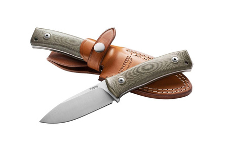 Nóż LionSteel Bushcraft Green Canvas Micarta (M4 CVG)