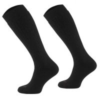 Comodo - Skarpety SMD długie z wełną - czarne