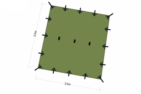 Tarp DD Hammocks 3.5x3.5 - Forest Green