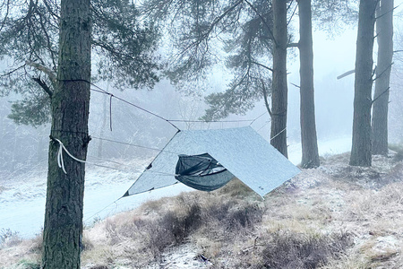Płachta biwakowa - Tarp 3x3 - DD Hammocks - Winter MC