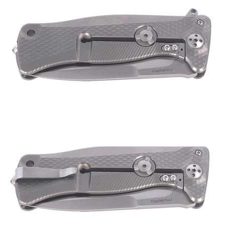 Nóż składany LionSteel SR11 Titanium Grey / Satin Blade (SR11 G)