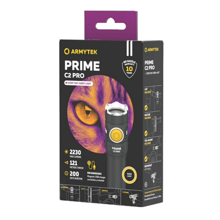 Latarka Armytek PRIME C2 PRO MAGNET USB Warm