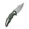 Nóż składany CIVIVI Chiro Green Canvas Micarta, Satin 14C28N (C23046-2)