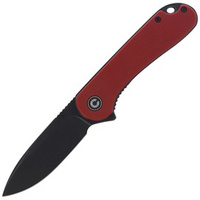 Nóż CIVIVI Elementum Flipper Burgundy G10, Black Stonewashed (C907A-1)