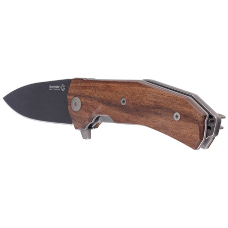 Nóż składany LionSteel KUR Santos Wood, PVD Stonewash Sleipner by Molletta (KUR BST)