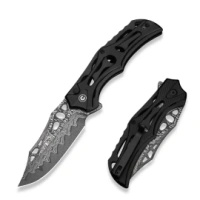 Nóż składany Civivi Biophase Black Aluminium, Damascus (C23083-DS1)