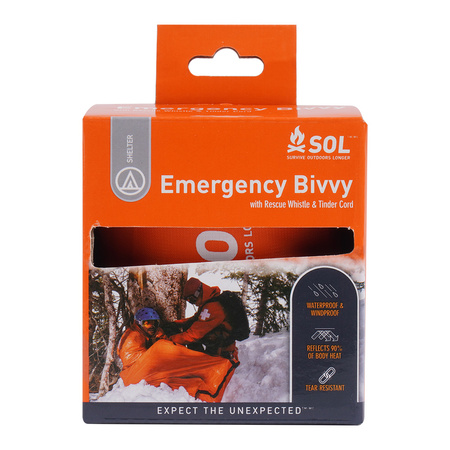 SOL - Śpiwór ratunkowy - Emergency Bivvy - Pomarańczowy - 0140-1142