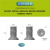 Śruby do klipsa Civivi Satin Stainless Steel T6 3.8 mm - 10 szt. (CA-12A)
