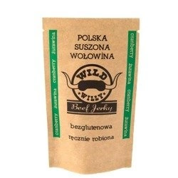 Suszona Wołowina Beef Jerky - Wild Willy - Żurawina