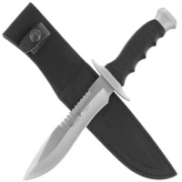 Nóż Muela Gray/Black Zamak/ABS, Satin Nitro-42 (85-162)