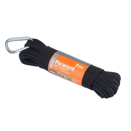 SOL - Linka Paracord 550 - 30,5 m - Czarny - 0140-0039