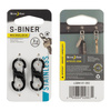 Nite Ize - Karabinek S-Biner MicroLock - Czarny - 2Pack - LSBM-01-2R3