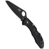 Nóż składany Spyderco Salt 2 Black / Black Blade Plain - C88PBBK2