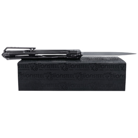 Nóż składany LionSteel Myto Old Black Titanium / Black Blade (MT01B BW)