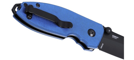 Nóż składany CRKT 2474BD SQUID BUTTON LOCK BLUE
