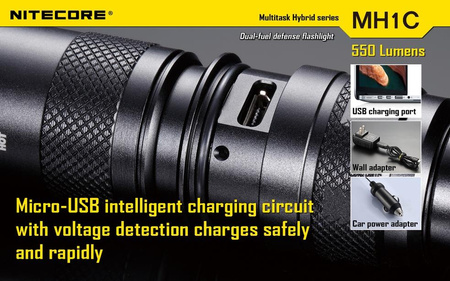Latarka Nitecore MH1C Multitask Hybrid 550 Lumenów