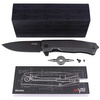Nóż składany LionSteel Myto Old Black Titanium / Black Blade (MT01B BW)