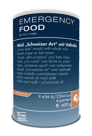 Trek'n Eat - Emergency Food - Musli z mlekiem po szwajcarsku 600g (4 porcje)
