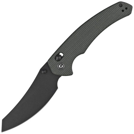 Nóż składany Civivi Sixgill Green Canvas Micarta, Black Nitro-V by Gavko Knives (C24050-3)