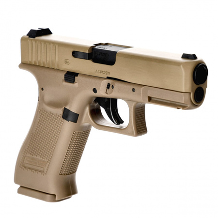 Glock - Pistolet wiatrówka Glock 19X blowback 4,5 mm coyote BB CO2