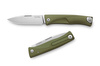 Nóż składany LionSteel Thrill Green Aluminium, Satin M390 by Molletta (TL A GS)