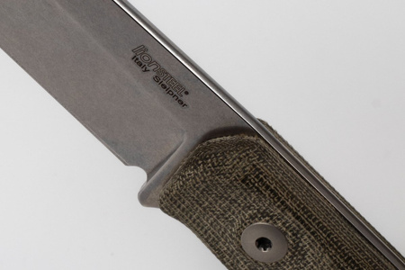 Nóż LionSteel Bushcraft Green Canvas / Stone Washed (B41 CVG)