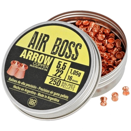 Śrut Apolo Air Boss Arrow Copper 5.5 mm, 250 szt. 1.05g/16.0gr (30100)