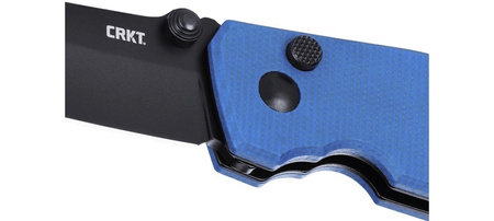 Nóż składany CRKT 2474BD SQUID BUTTON LOCK BLUE