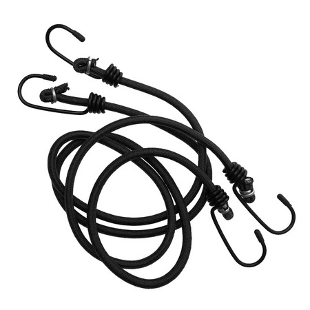 Fosco Industries - Linki elastyczne Bungees - Czarny - 2szt.