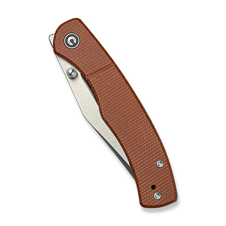 Nóż składany Civivi Clingman Brown Canvas Micarta, Black Stonewashed Nitro-V by Taylor Martin Best Damn EDC (C23065-3)