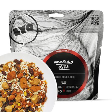 LYOFOOD Expedition - Racja żywnościowa liofilizowana -Danie Meksykańskie z ryżem 500g